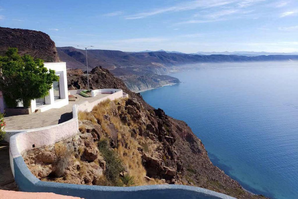 Coastal overlook above the ocean near Ensenada